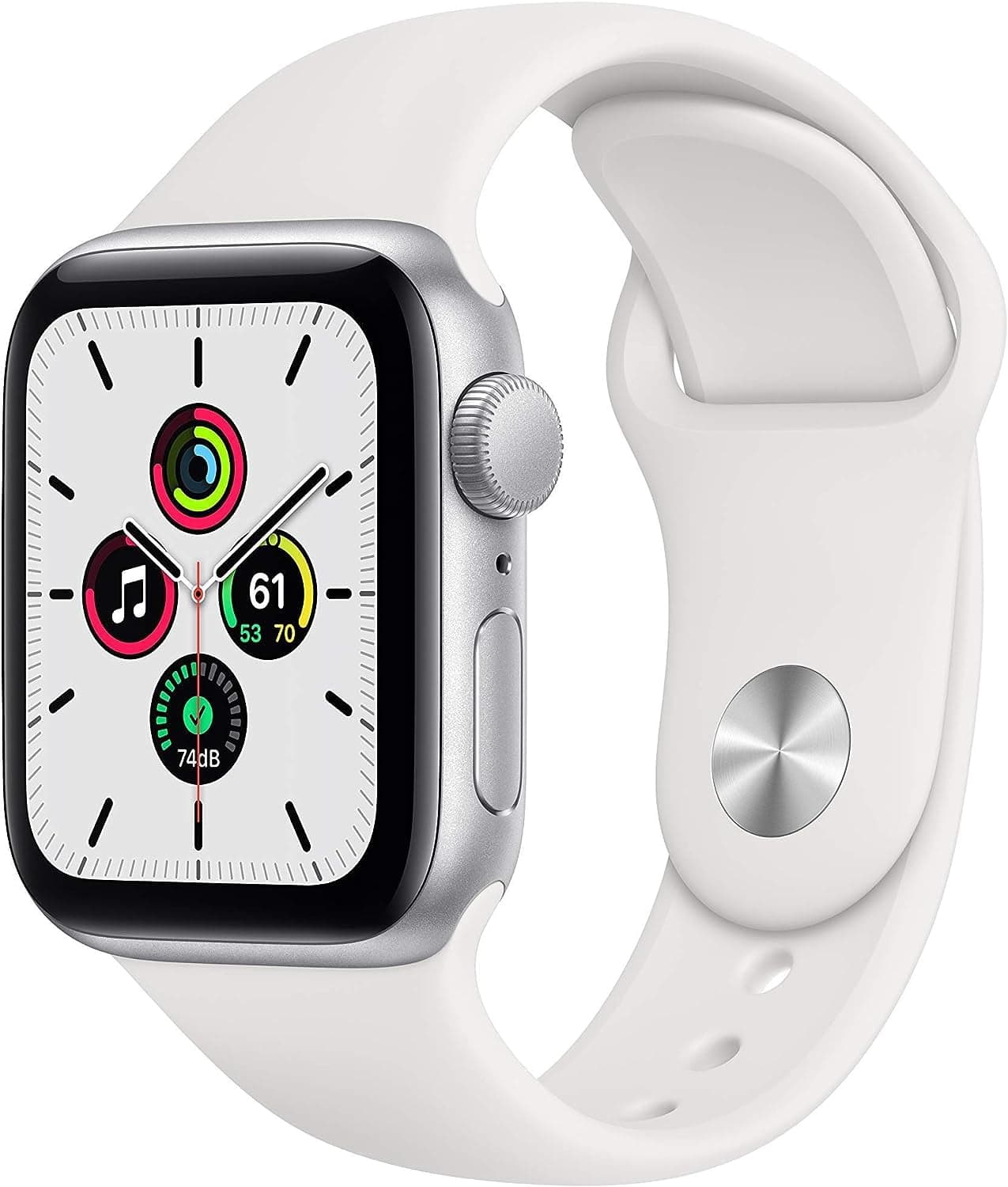 Refurbished Apple Watch SE (2020) 1st Gen 44mm A2354 (GPS + Cellular) Silver (Grade A+)