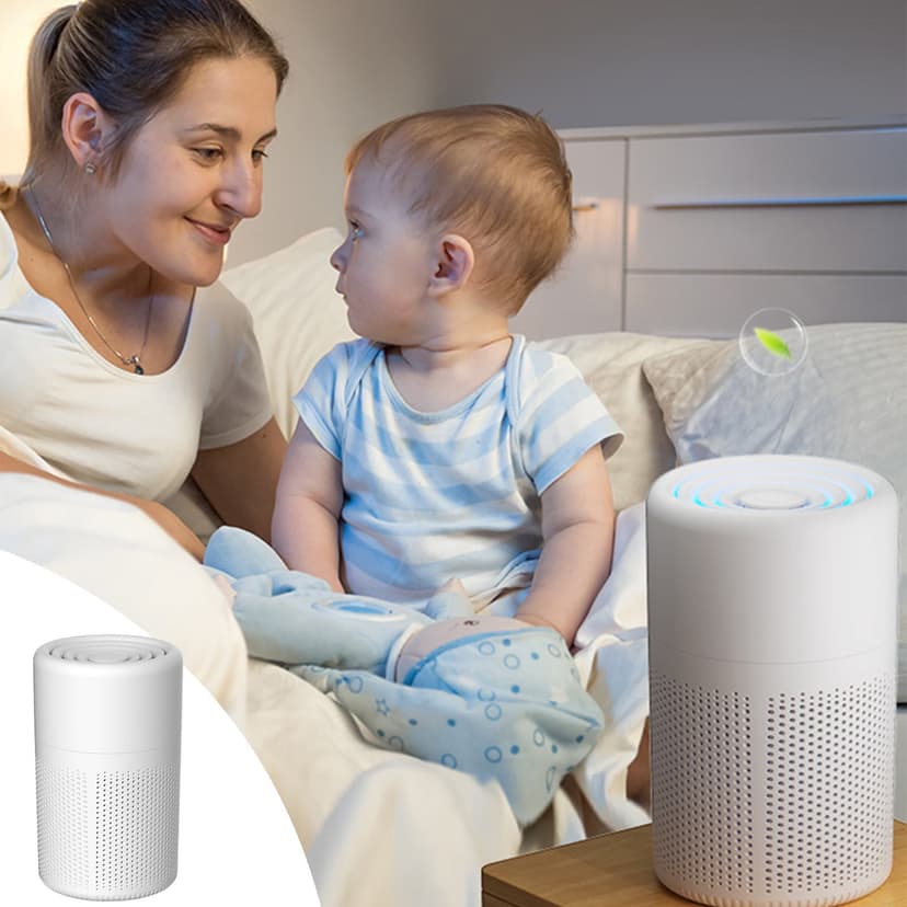 BAOPAI Portable Home Air Purifiers with Efficient HEPA Filtration Auto Mode and Quiet 28dB Operation Ideal for Bedroom Living Room Office Use Ensuring Fresh and Clean Air