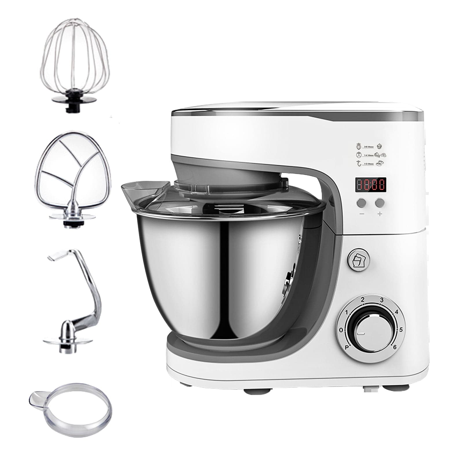 Multifunctional Stand Mixer 1000W Tilt-Head Food Douch Mixer Kitchen Electric