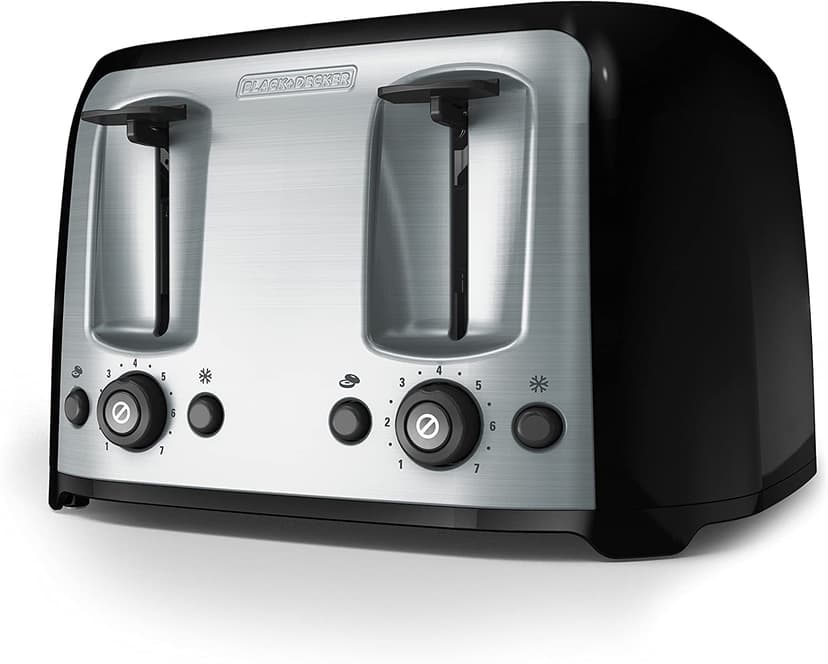 -Slice Extra Wide Slot Toaster Classic Oval with Stainless Steel Accents TRB