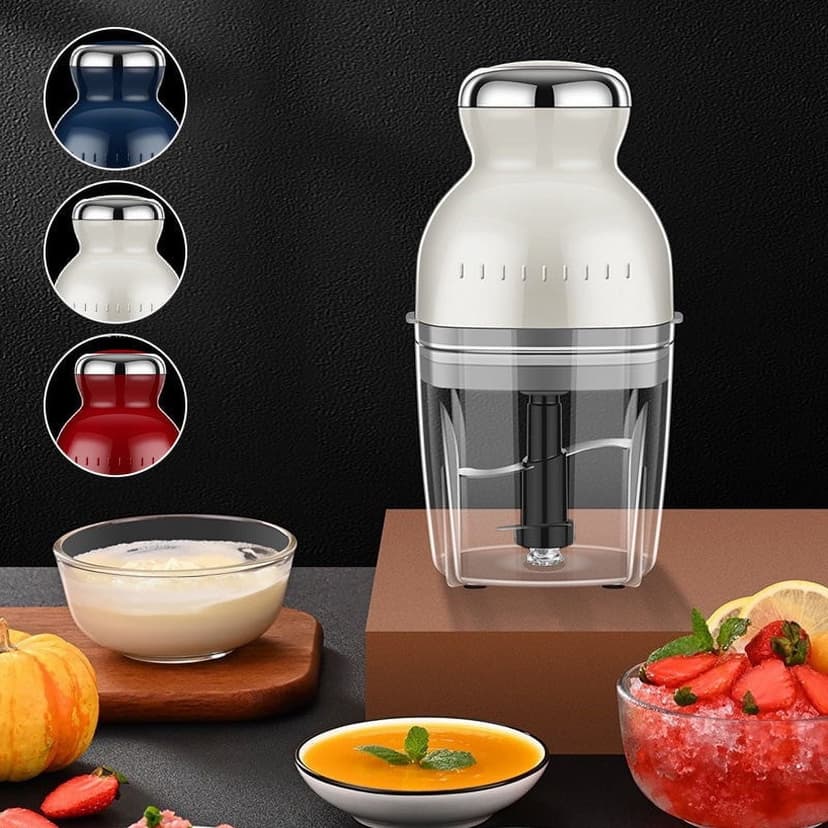 Feltree Multifunctional Mini Food Processor and Juicer with Meat Grinder, Portable Stainless Steel, 500ml Capacity, for Easy Cooking and Cleaning