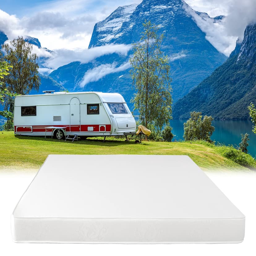 Short Queen Mattress for RV Camper by Serenia Sleep, 8-Inch Memory Foam RV Mattress - CertiPUR-US Certified RV Mattress for a Comfortable Sleep - Open Cell Foam