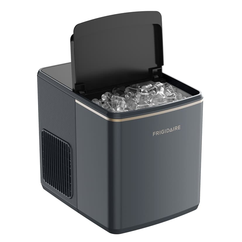 Frigidaire 26lbs. Countertop Bullet Ice Maker, Portable Ice Machine with Touch Controls, Grey