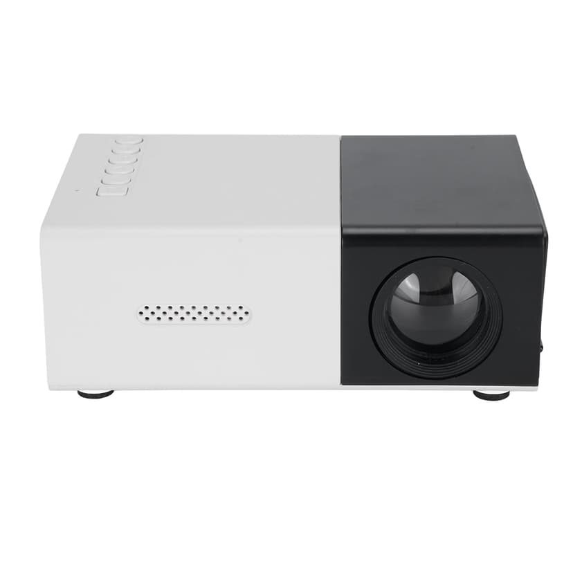 Projector Projector 1080P LED Projector Black White Portable Projector for Home Theater Outdoor Use 5V 2A