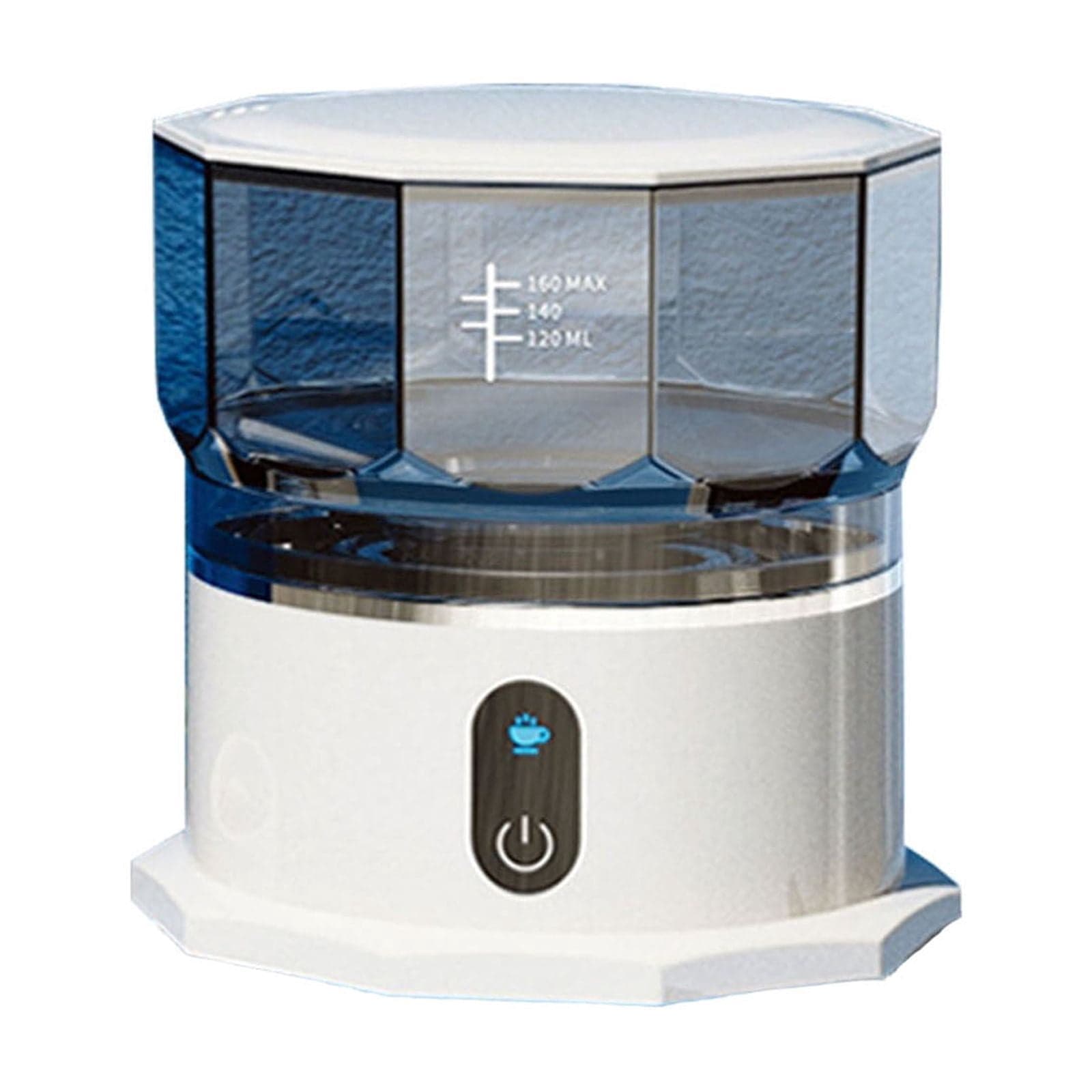 White Mini Dry Battery Powered Portable Coffee Machine With Automatic Drip Pot #9cPDt