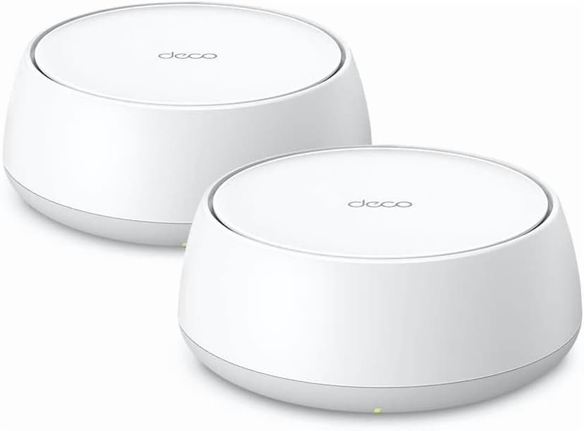 TP-Link Deco BE5000 Dual-Band WiFi 7 Mesh System (Deco BE25) – Supports 150+ Devices, 5GHz/2.4GHz, 2.5Gbps Ports, MLO, 4K-QAM, HomeShield Security, Universal Compatibility (2-Pack)