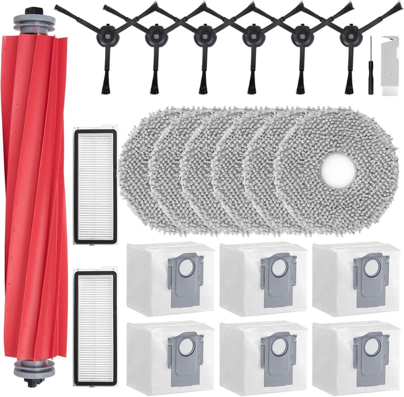 Robot Vacuum Accessories 23 Piece Kit for Roborock Qrevo Pro