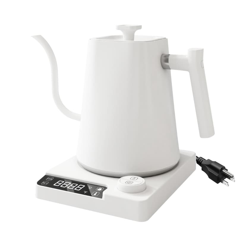 GROWTH TANK Electric Gooseneck Kettle Pour over Coffee Kettle Versatile Stainless Steel Electric Tea Pot for Kitchen Restaurant Tea House