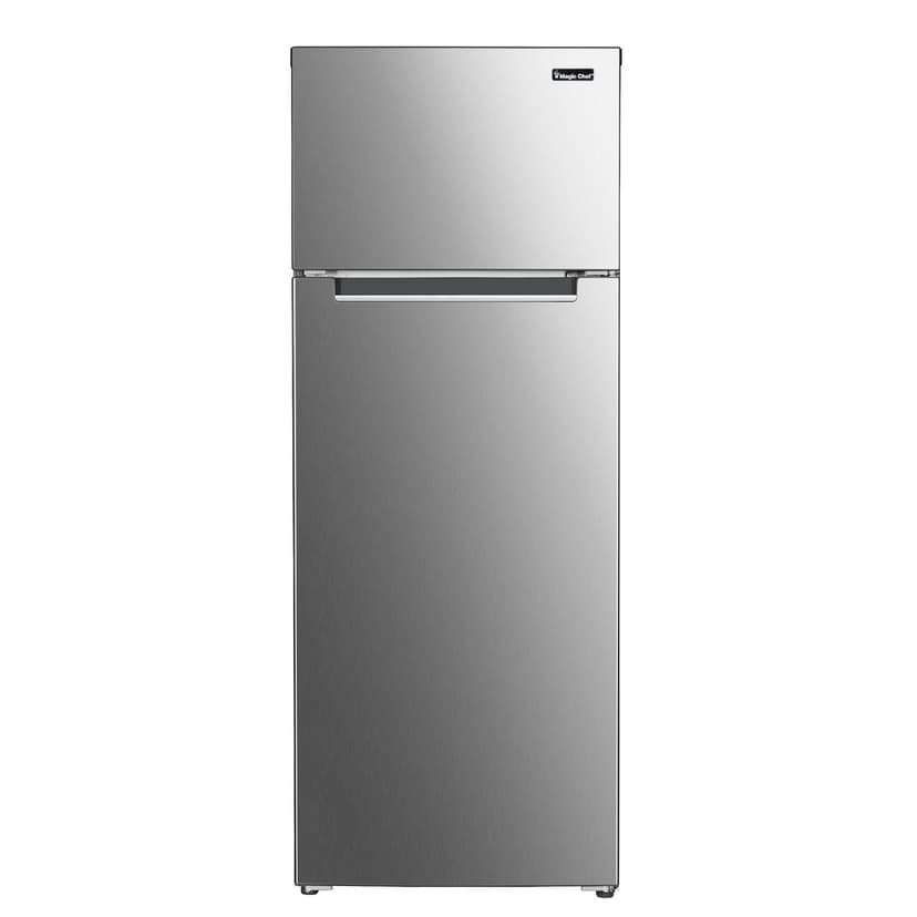Magic Chef 7.3 Cu. ft. 2-Door Mini Refrigerator with Freezer, Platinum Steel, ENERGY STAR®