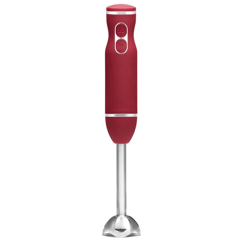 Chefman Multi-Speed Immersion Hand Blender with Stainless Steel Blades, 300W, Multi Purpose, Red