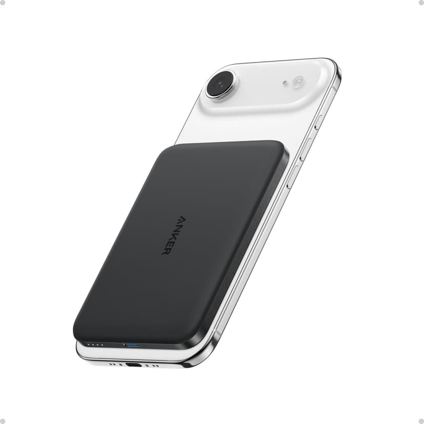 Anker Nano Power Bank, Ultra-Slim 5,000mAh Magnetic Wireless Charging Battery, Qi2 Certified 15W Max MagSafe-Compatible Portable Charger, Ergonomic D