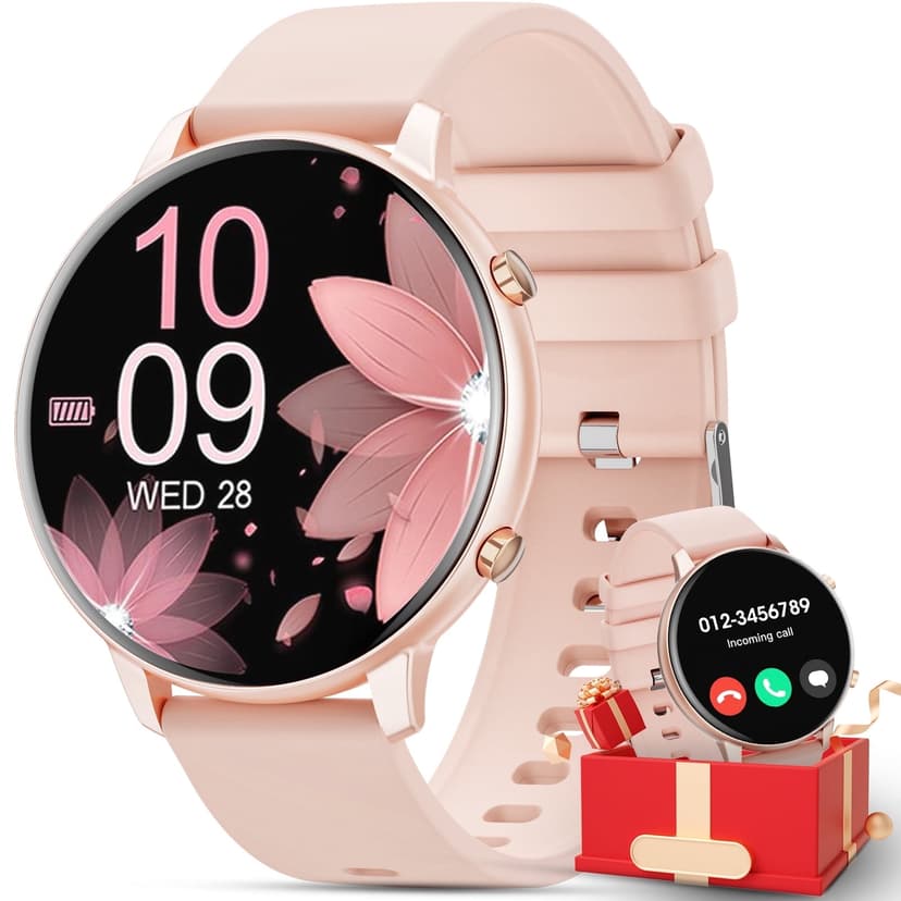 Refurbished Mingdaln TM05 Womens Smart Watch 1.39 Inch with Call Function, Fitness Tracker for Android and iPhone