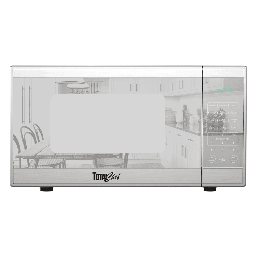 Total Chef 1.3 Cu.ft Countertop Microwave Oven Stainless Steel, 1100W