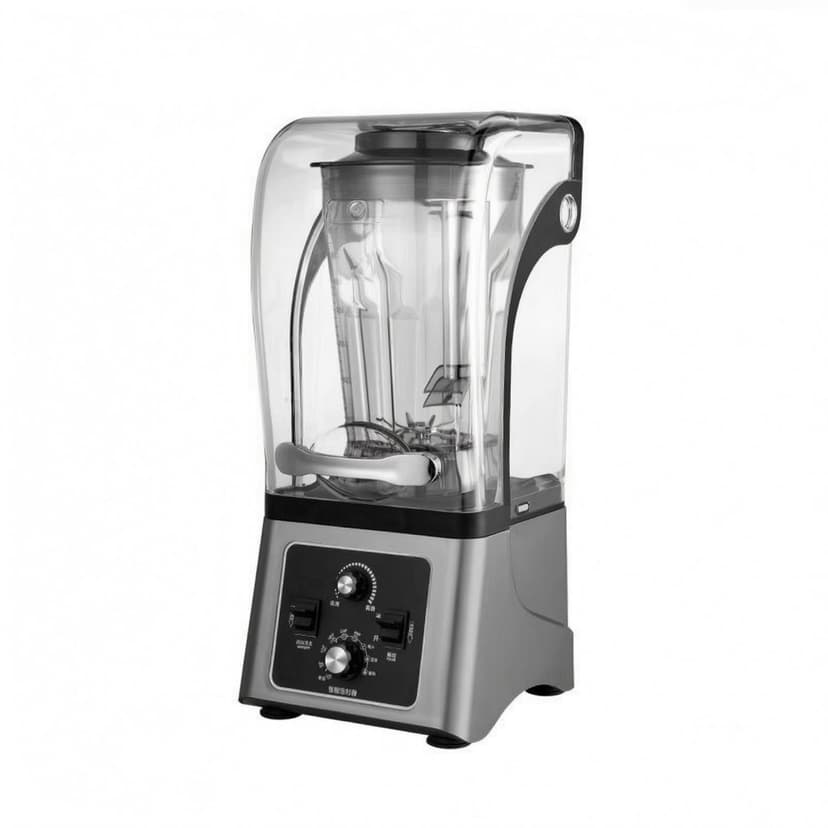 kowaku Soy Milk Maker Sound-Dampening Beverage Blender Transparent Cover Countertop Milk Blender, Gray, 2.5L 110V Us