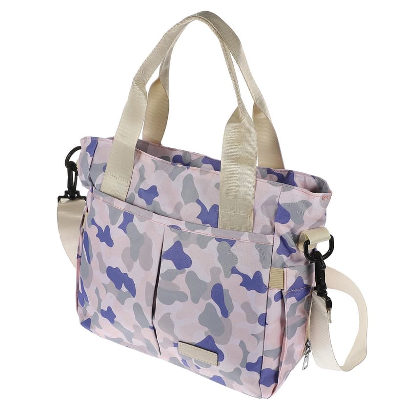 WHAMVOX Huge Diaper Bag Capacity Mommy Handbag Camo Design Stylish Travel Tote For Moms For Diapers And Essentials