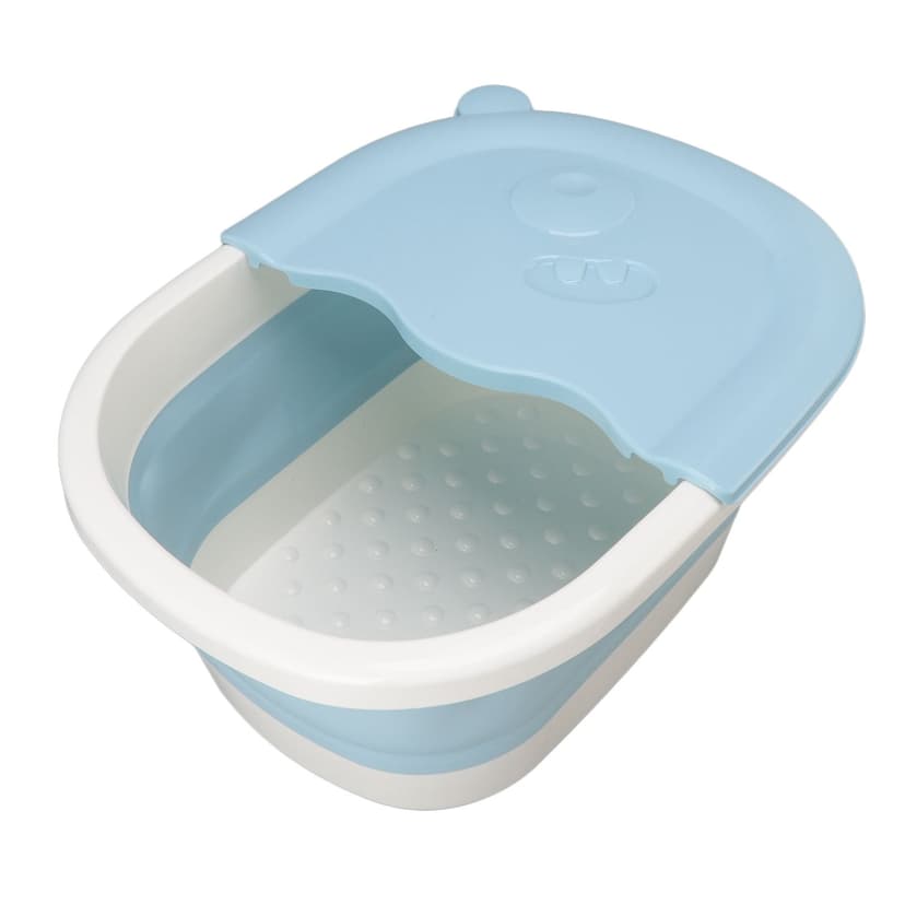 Wash Basin, Foot Bath Soak Tub Foot Bath Extra High Wall Foldable Foot Soaking Tub for Children Foot Bath Plastic Wash Bathtub