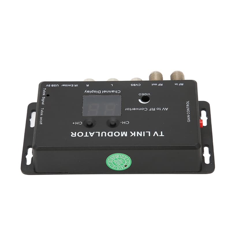 TV Link Modulator, TM70RG Multifunctional Long Range AV To RF Converter Mini for Home