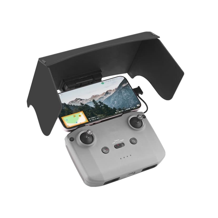 Glare-resistant Sunshade for DJI Mavic 3/MINI 2/AIR 2S Durable Material, Foldable Design, Black, 91.6g
