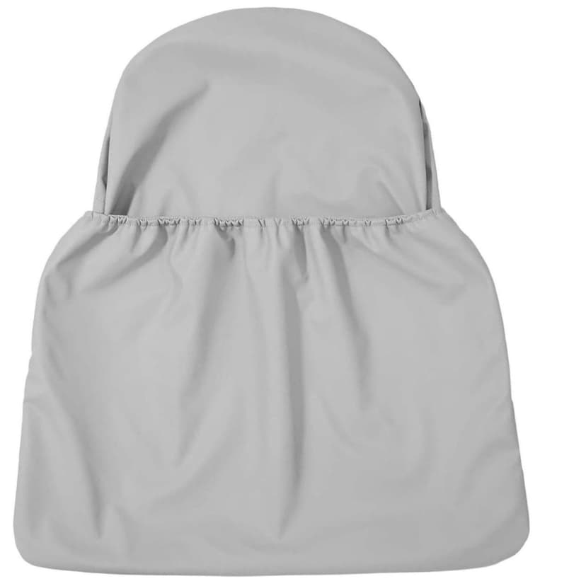 WIFKLSIIPG Highchair Handy Pocket Pouch Compatible with Antilop Highchair High Chair Accessories PU Dining Chair Back Storage Bag One Large Pouch with An Internal Zip Pocket(Grey)