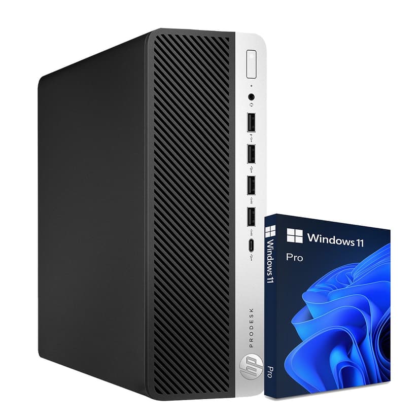 HP 600 G5 SFF Business Desktop Computer PC Intel Core i5 Upto 4.40 GHz 32GB DDR4 Ram 256GB SSD 1TB HDD Windows 11 Pro Wifi Bluetooth Refurbished