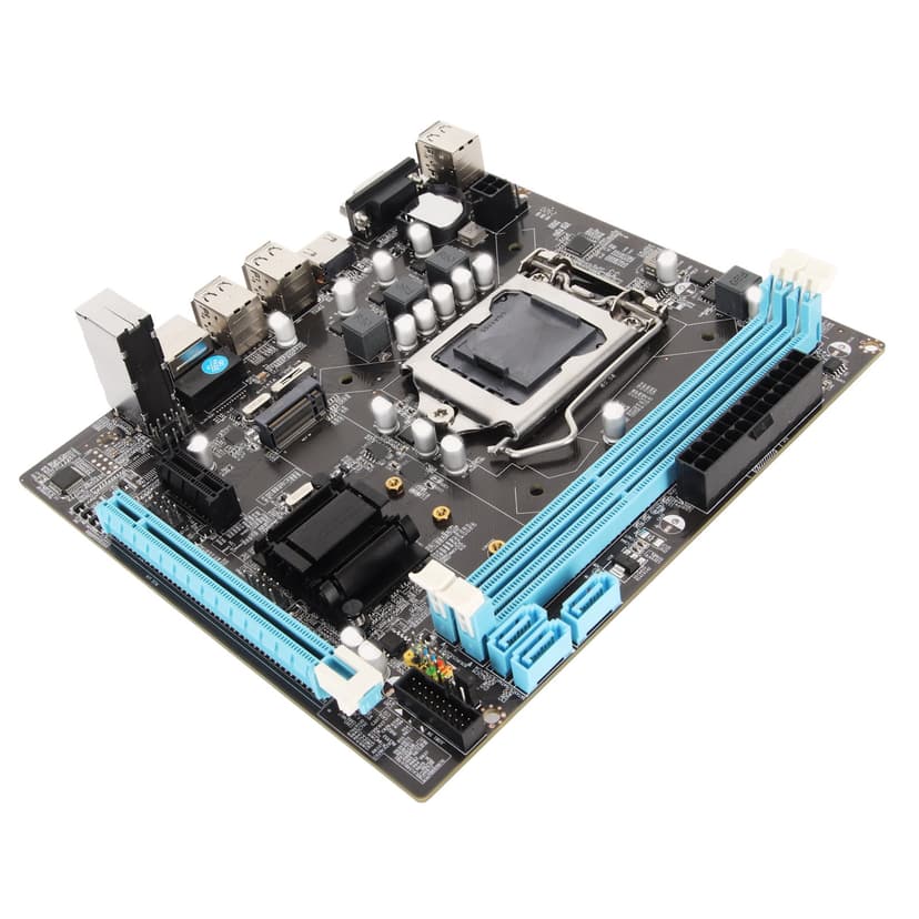 Desktop Motherboard, M.2 NVMe NGFF H61 DDR3 Memory Slot Computer Motherboard for Replacement