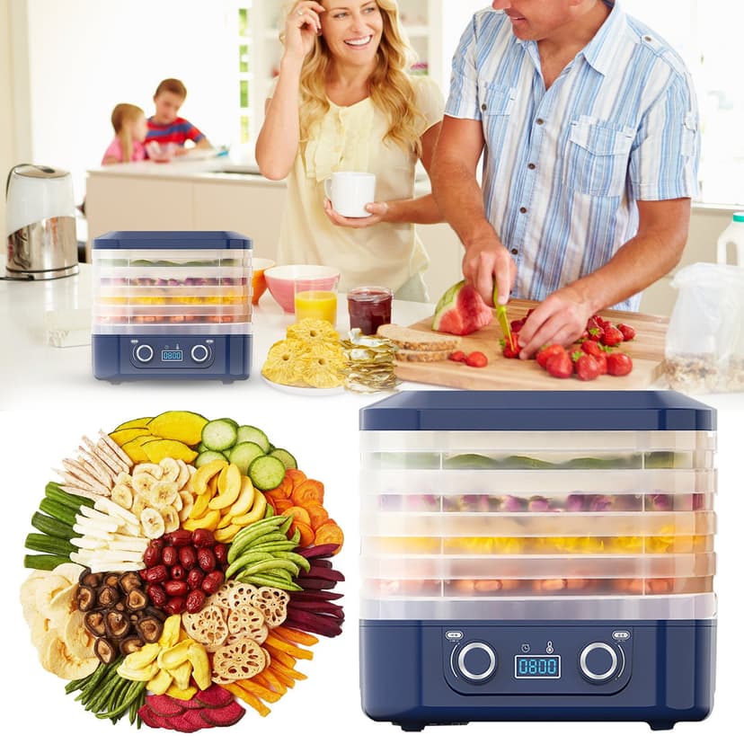 Meat Dryer, Food Dehydrator Small, Food Dehydrator, Dehydrator, Food Dehydrator Food Dryer 5-Tier Tray Dehydrator