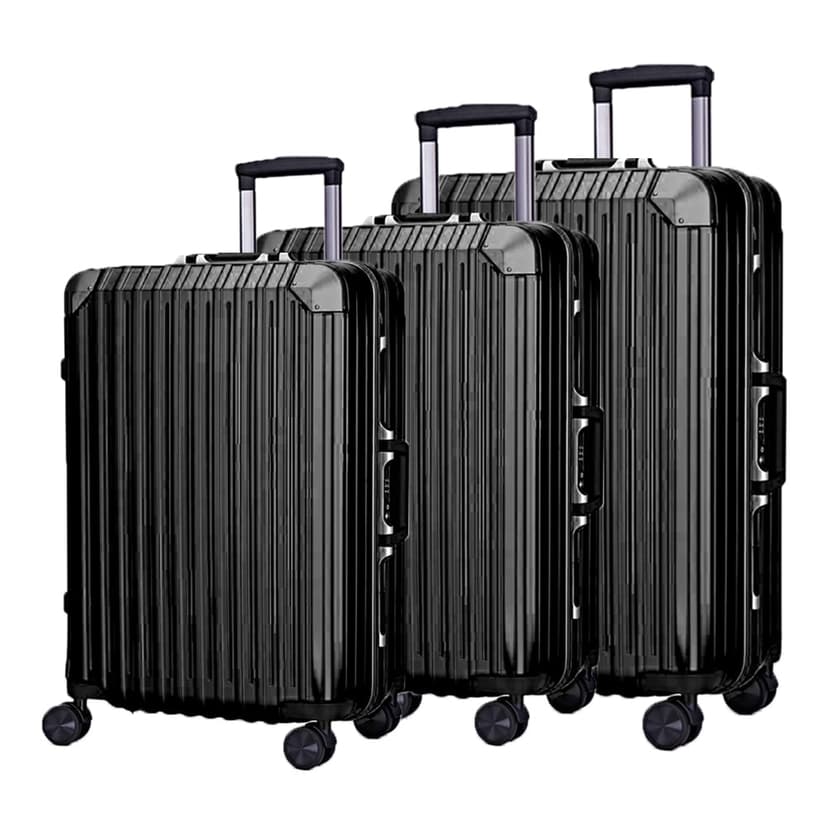Claxton Aluminum Frame Luggage 3 pc Set (20"+24"+28")