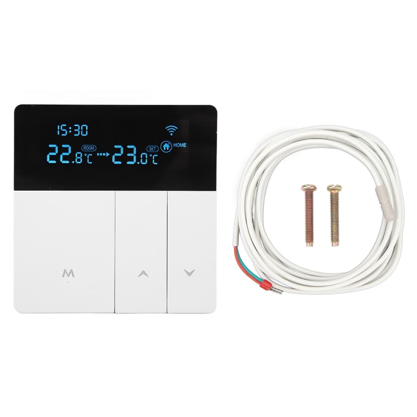 Intelligent Digital Thermostat LCD Display APP Control NTC Programmable Thermostat Temperature Controller AC90V‑240V WIFI