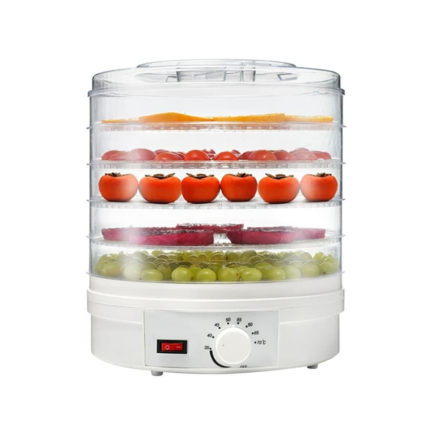HAOANFood Dehydrator Machine Freeze Dryer Machine With 6 Trays Dryer Machine for Home for Candy & Snacks Electric Food Preserver for Fruits Veggies Meats & Dog Treats With Digital Adjusta