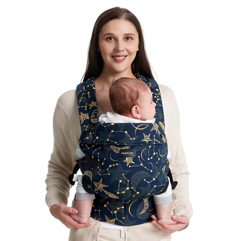 Momcozy Baby Carrier Newborn to Toddler, 7-44lbs, Ergonomic, Cozy&Lightweight Easy to Wear, Hands-Free, Lumbar Support