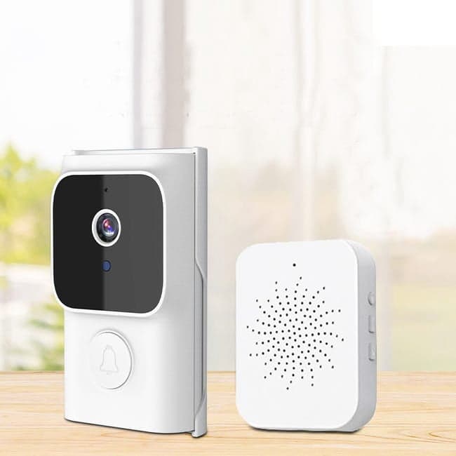 Wireless Wi-Fi doorbell, infrared night vision doorbell, with camera, rechargeable doorbell and two-way talk, for security