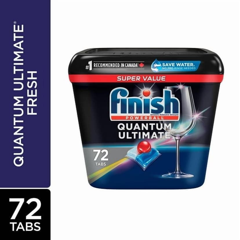 Finish Dishwasher Detergent Pods, Quantum Ultimate, Fresh, 72 Tablets