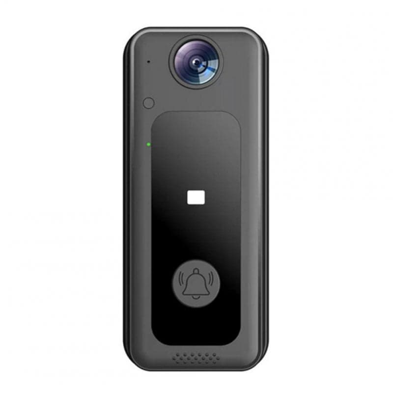 2.4GHz WiFi Doorbell Camera Wireless Smart Video Door Bell with Chime 2-Way Audio HD Night Vision Black