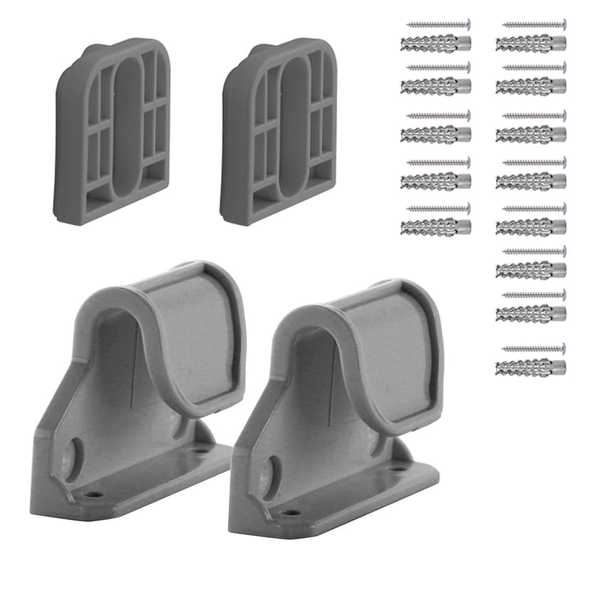 Siruishop Baby Gate Replacement Easy to Install Mounting Kit Pet Dog Bracket Accessory Grey