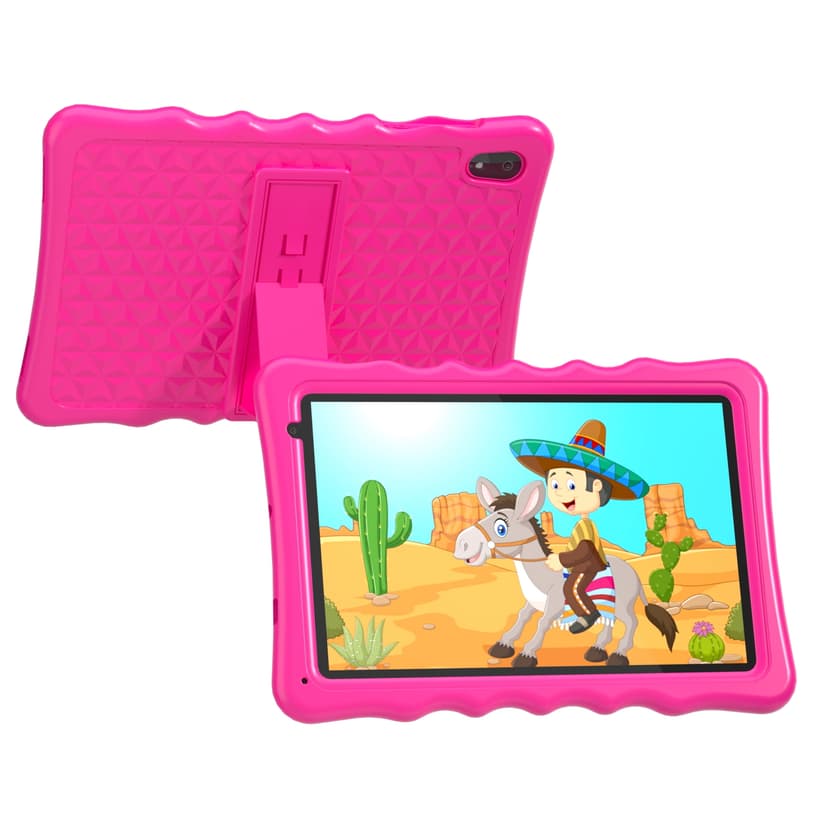 BYYBUO 10.1-inch 2GB RAM 32GB ROM Android 13 Kids WiFi Tablet, Pink
