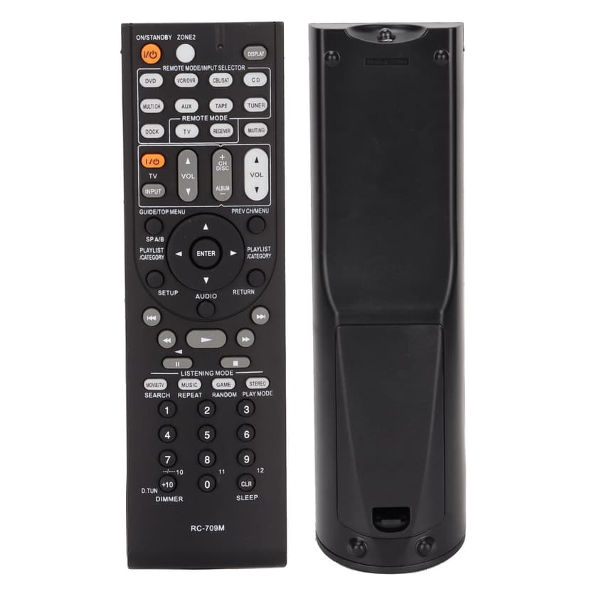 Remote Control, Replacement Battery Powered Sensitive Buttons AV Receiver Remote Control Easy for TX SR576S for TX SR506S