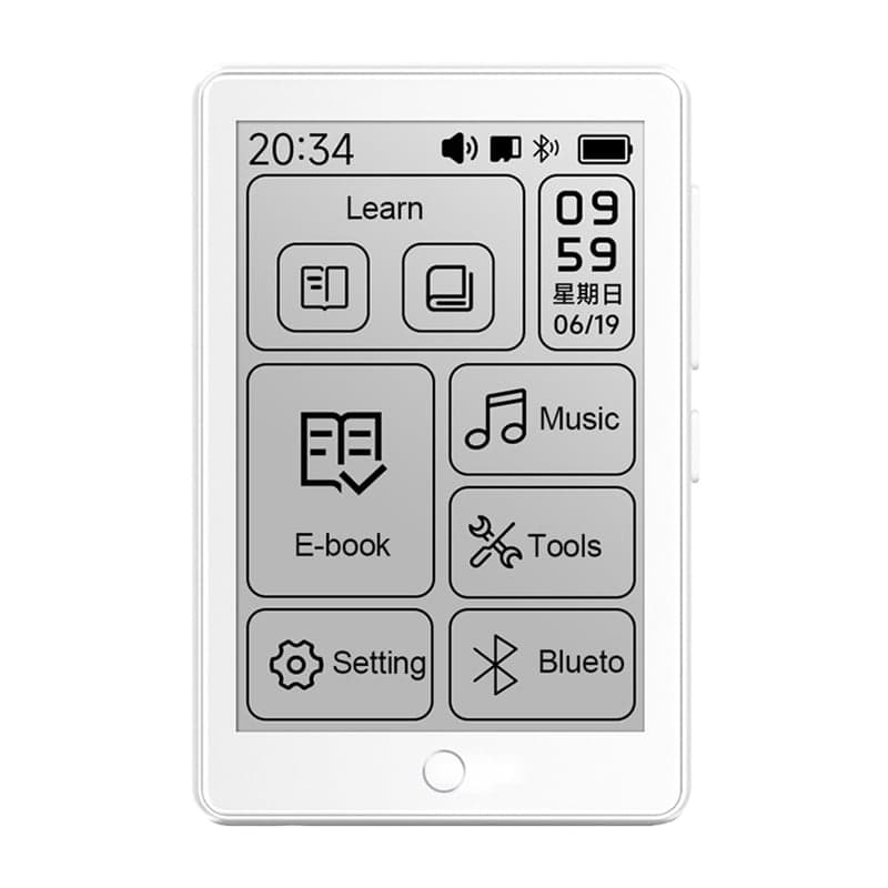 2.7 Inch Screen MP3 Player Music Player 64GB Mini E-Book Reader Student Classroom Meeting Recording
