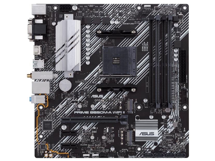 Asus Prime B550M-A WIFI II Desktop Motherboard - AMD B550 Chipset - Socket AM4 - Micro ATX (primeb550m-awifiii)