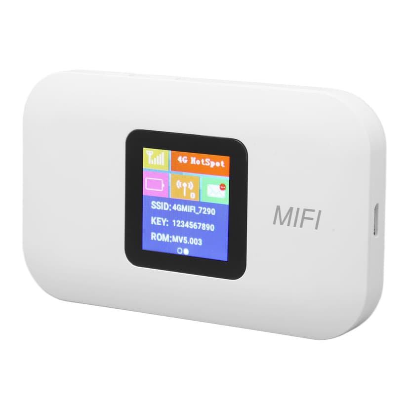 4G LTE Mobile WiFi Hotspot, Mobile WiFi Hotspot 3000mAh Battery Support 10 Users with SIM Card Slot for Outdoor