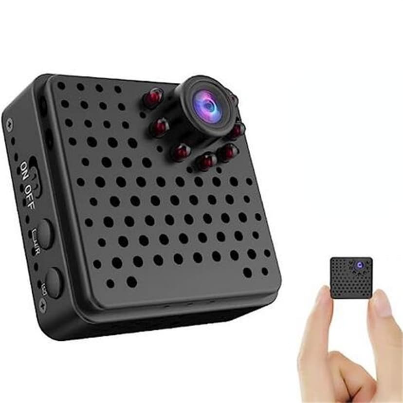 Nsxcdh Mini Camera Wifi HD 1080p Wireless Full Home Security Camcorder Battery Night Vision Motion Detection Hotspot 3.94x3.94x1.18in Continuous Use Multi Storage Monitoring Home Indoor Sports Gift