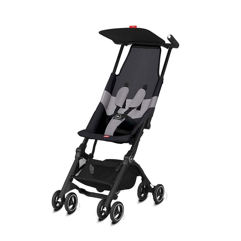 GB Pockit Air Lightweight Folding All Terrain Infant Baby Stroller, Velvet Black