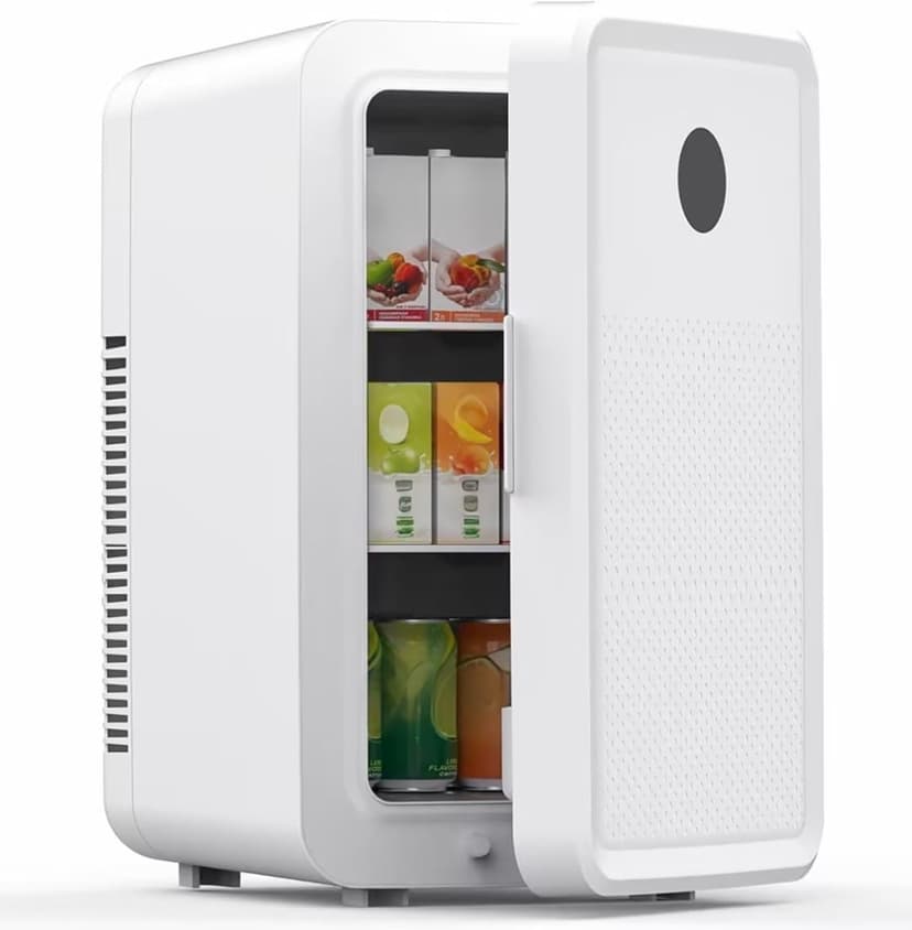 EGNMCR 10LMini Fridge For Bedroom Small Refrigerator For Care Cosmetics 110V 12V Portable Refrigerator Cooler Warmer For Drinks Refrigerator Refrigerator