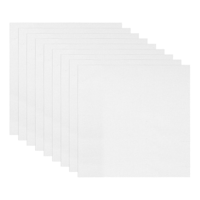 Unique Bargains 15.7 x 15.7" Silicone Dehydrator Sheet Non-Stick Reusable Fruit Dryer Mesh Mat for Food Dehydrator, White, 9 Pcs