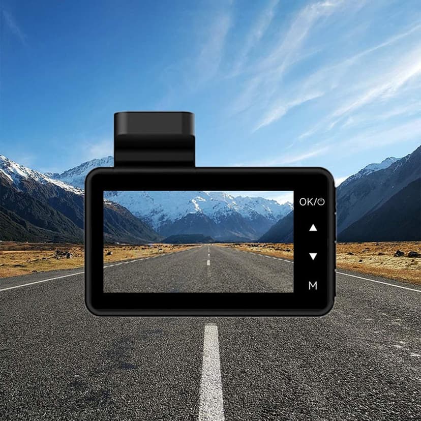 EGNMCR Vehicle Camera Dash Camera For Car Front ,Night Vision Dash Cam ,3 Inch IPS Screen,Built In G-sensor,480P HD Car Camera With Loop Recording,Motion Detection Dash cam