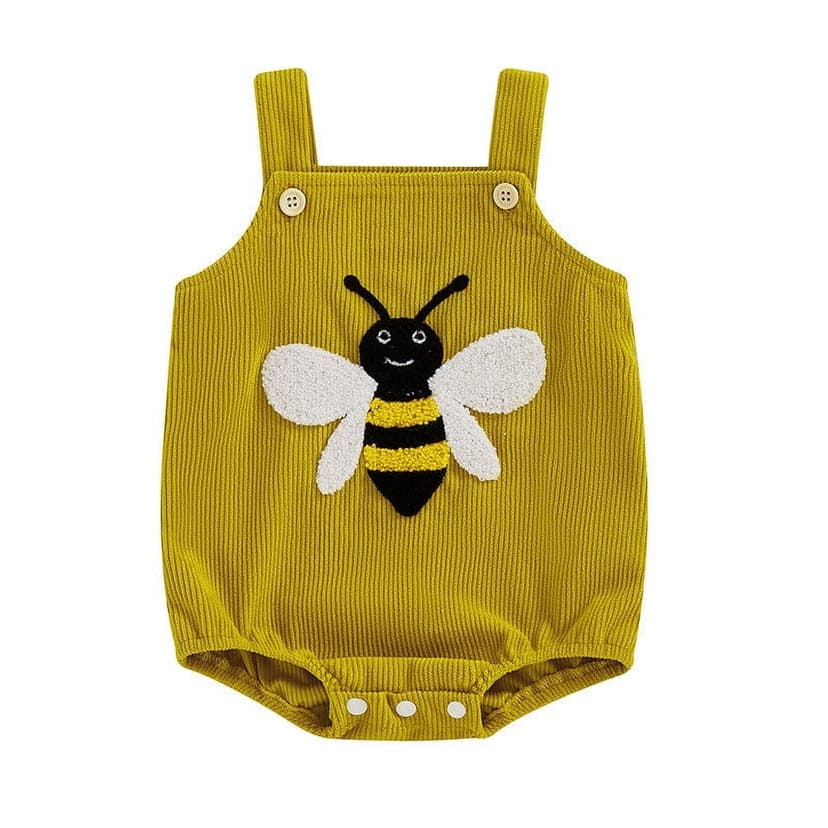 Yanlir Boys and Girls Baby Corduroy Sling Towel Embroidery Outdoor Clothes Comfortable,Stylish,and Perfect for Summer Every Outdoor Adventure(Yellow,3-6 Months)