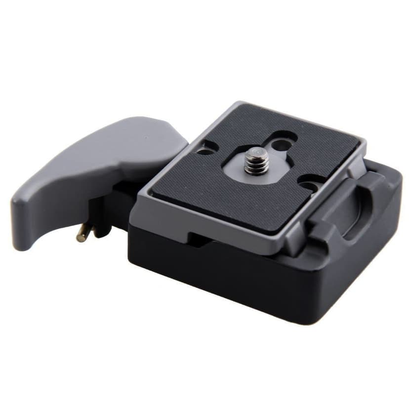 Andoer Caméra 323 blocage rapide adaptateur de pince + dégagement rapide plaque Compatible pour plaque de Compat Manfrotto 200PL-14