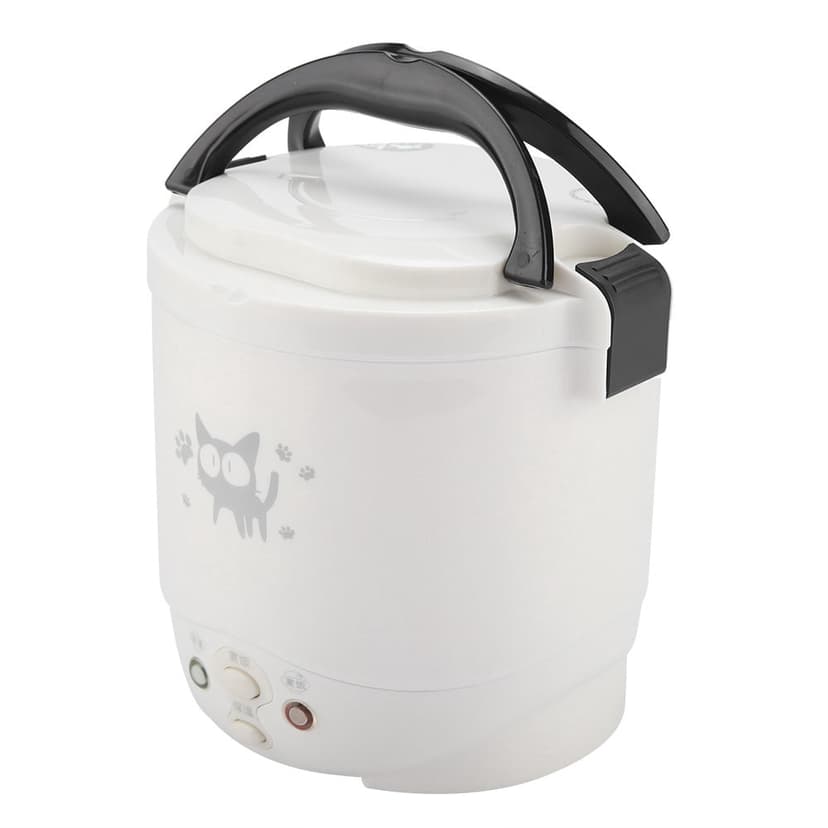 Greensen 12V 100W 1L Electric Portable Multifunctional Rice Cooker Food Steamer for Cars,Electric Rice Cooker for Cars, Portable Rice Cooker