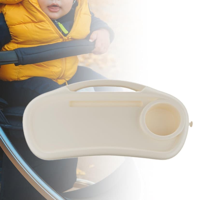 BELOVING Universal Tray Snack Tray Removable Baby Tray Dinner Table white
