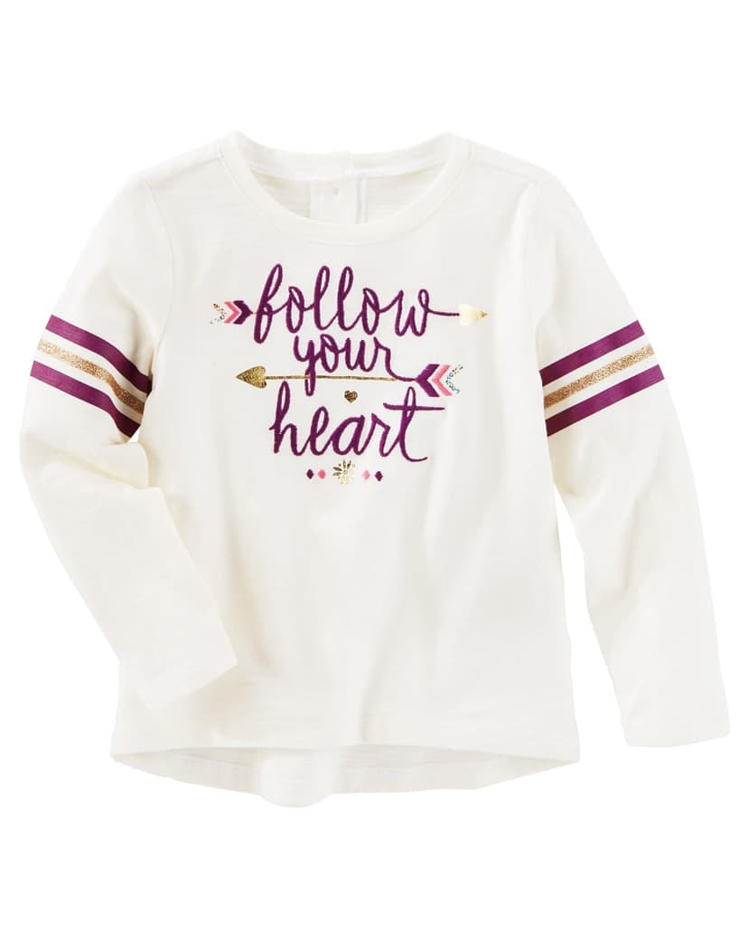 OshKosh B'gosh Baby Girls' Follow your heart Tee, 12 Months