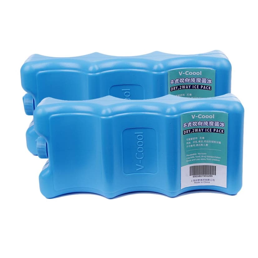 Water injection ice plate2pcs Contoured Shape Ice Packs Breast Milk Bottles Breastmilk Storage Reusable Can Soda Beer Cooler